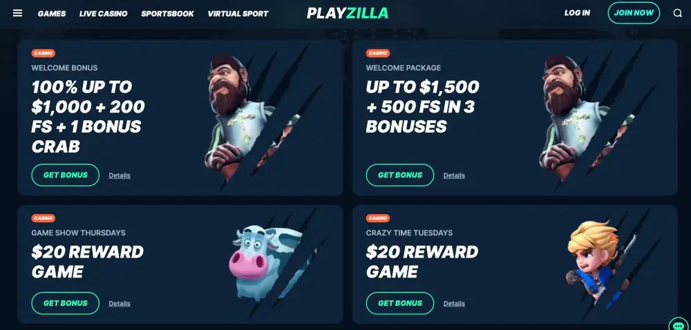 PlayZilla Bonus